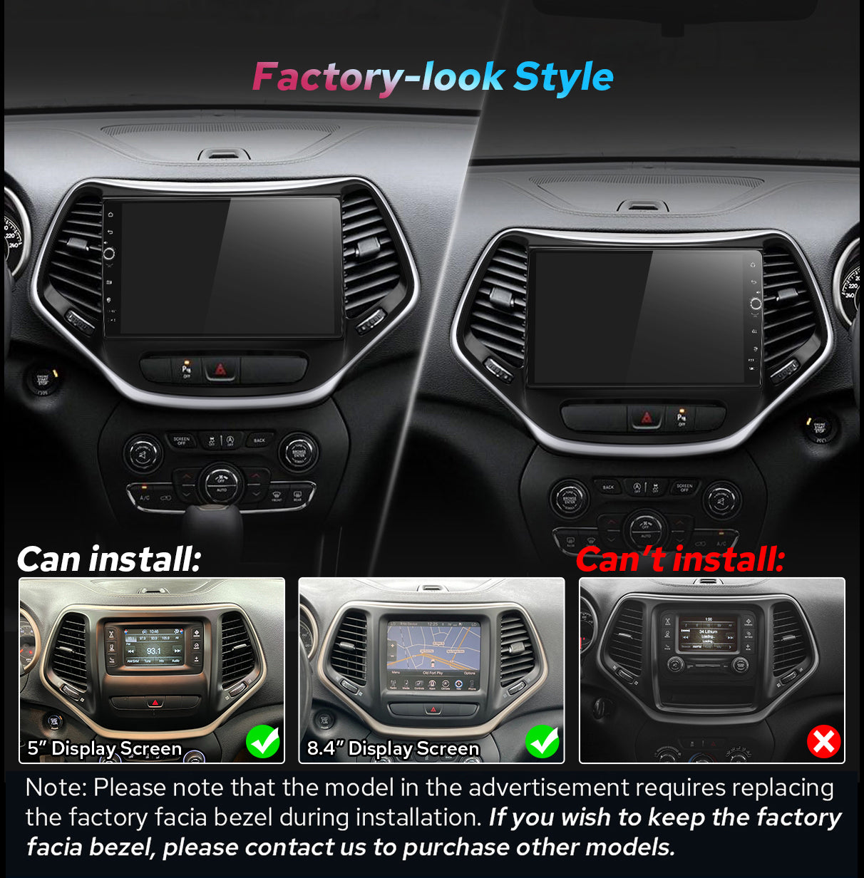Jeep Cherokee 2014+ 10.1" Android Head Unit