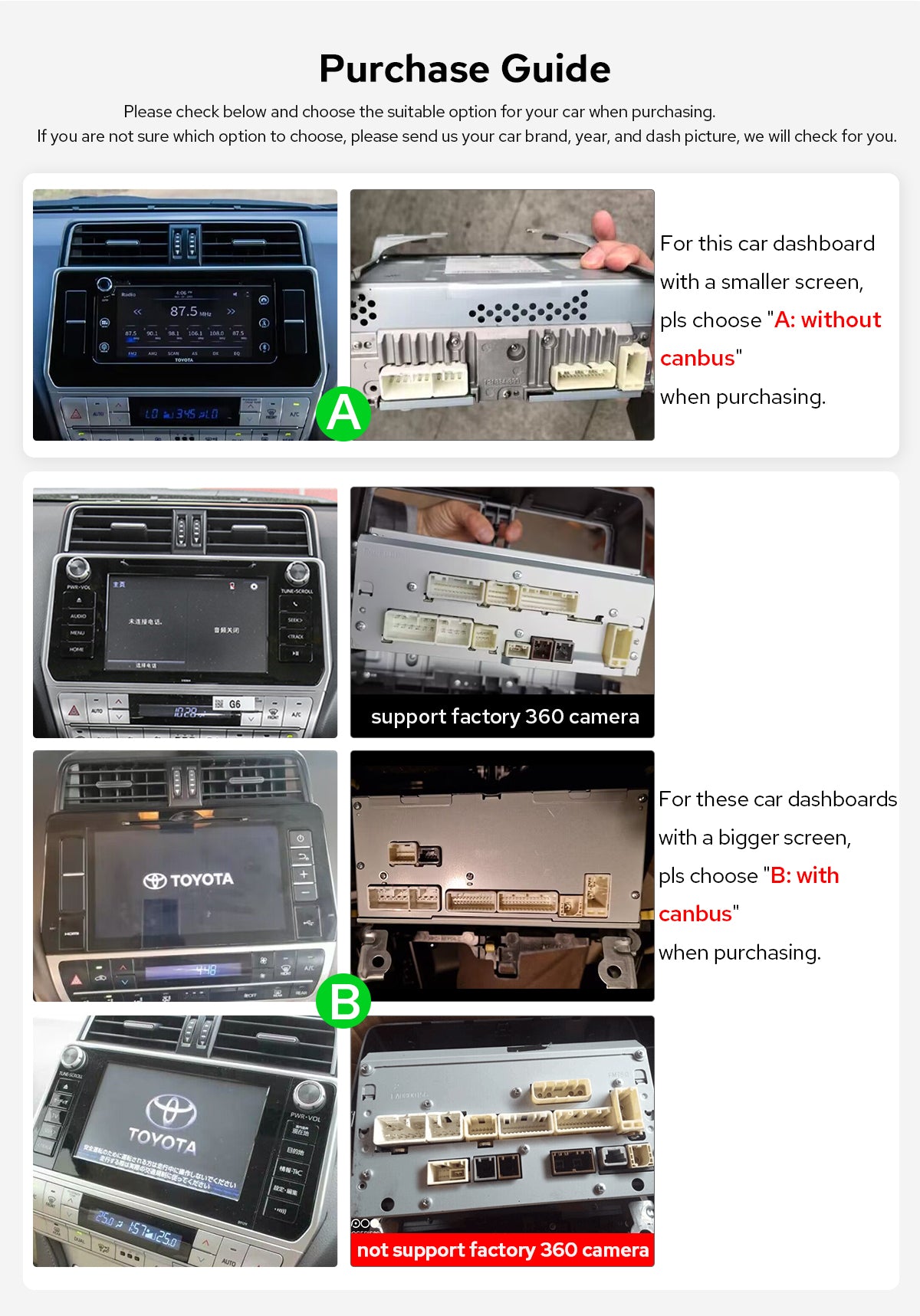 Toyota Land Cruiser Prado 150 18-19 10.1" Android Head Unit