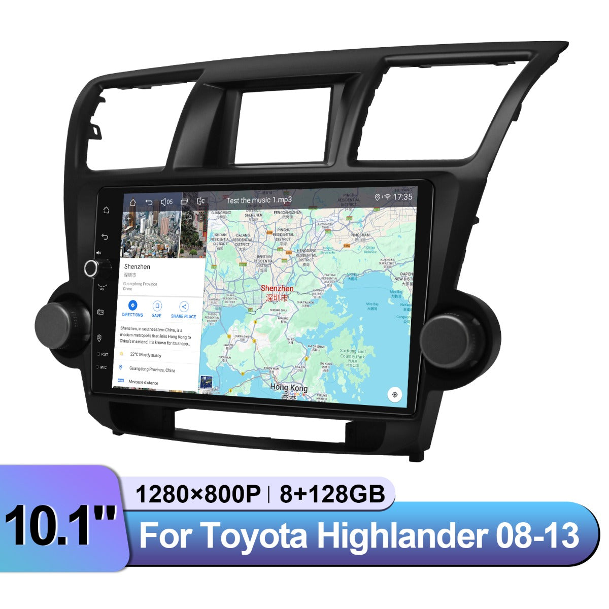 Toyota Highlander 2008-2013 10.1" Android Head Unit