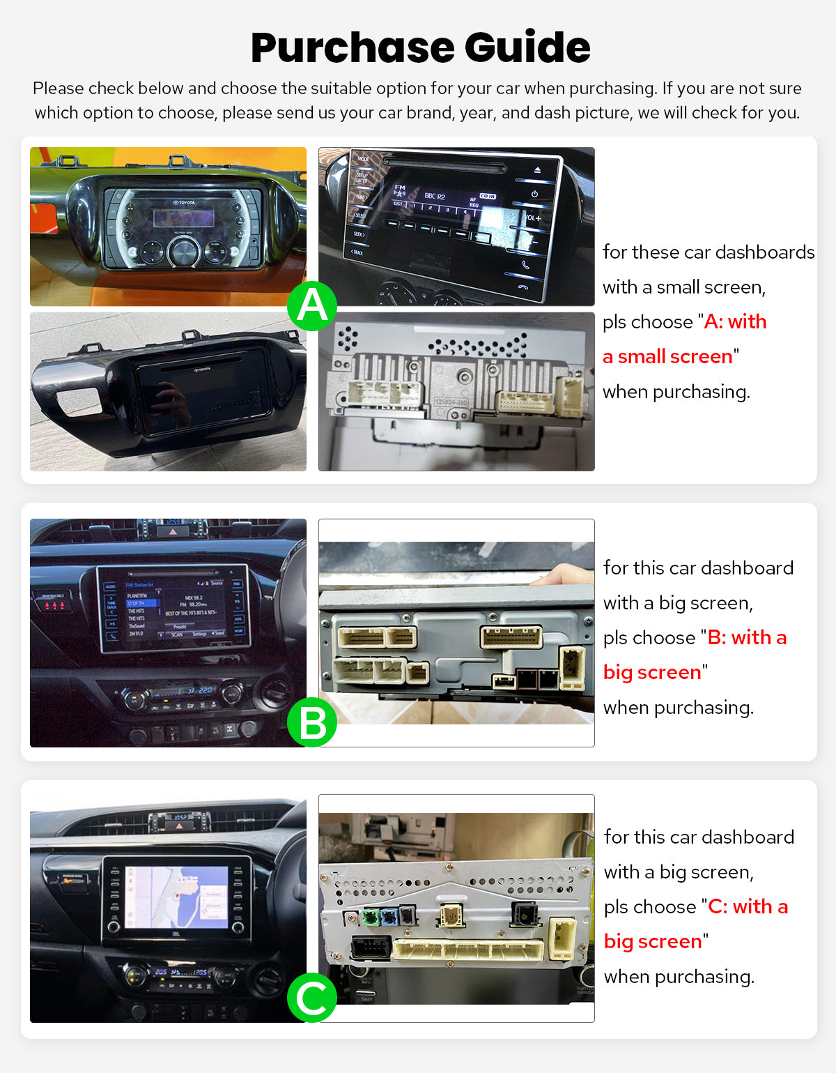 Toyota Hilux 16-21 10.1" Android Head Unit