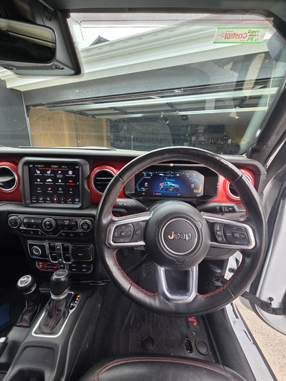 J-Plus digital dash and the factory head unit