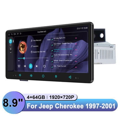 Jeep Cherokee 1997-2001 8.9" Android Head Unit