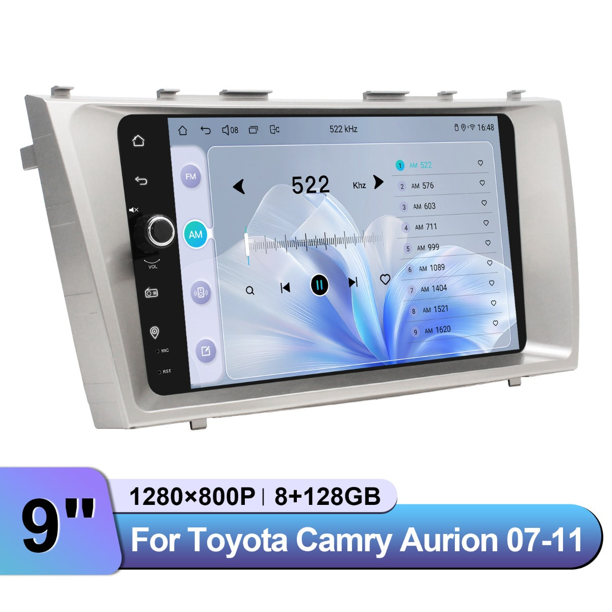 Toyota Camry Aurion 2007-2011 9" Android Head Unit