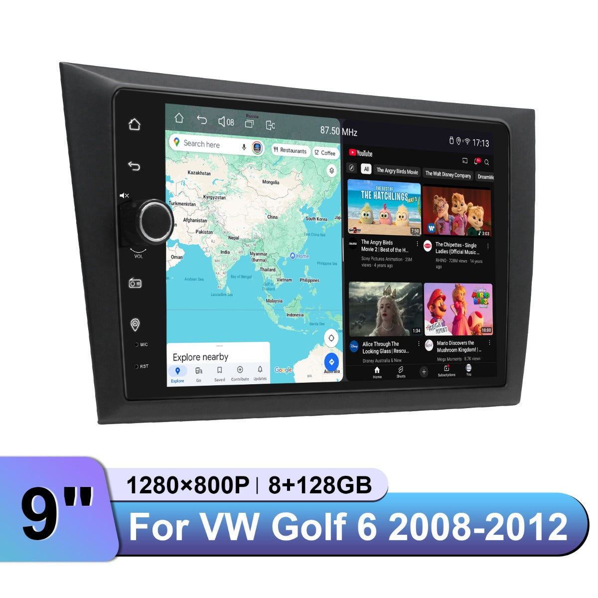 Volkswagen MK6 2008-2012 9" Android Head Unit