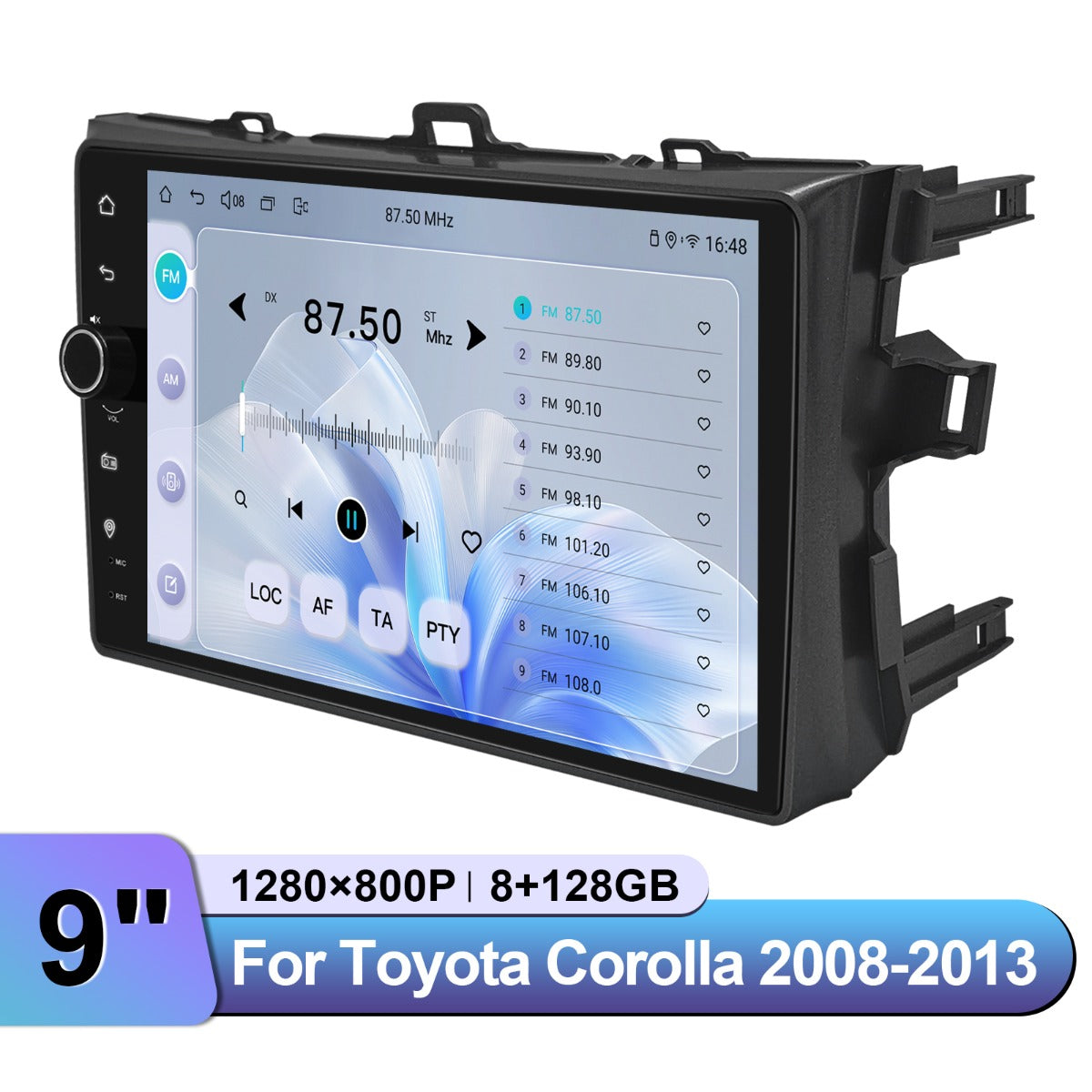 Toyota Corolla 2008-2013 9" Android Head Unit