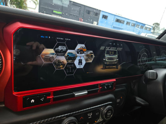 JLX All-in-One Dual Screen Digital Cluster & Head Unit - Jeep Wrangler JL & Gladiator JT (2018-2021)