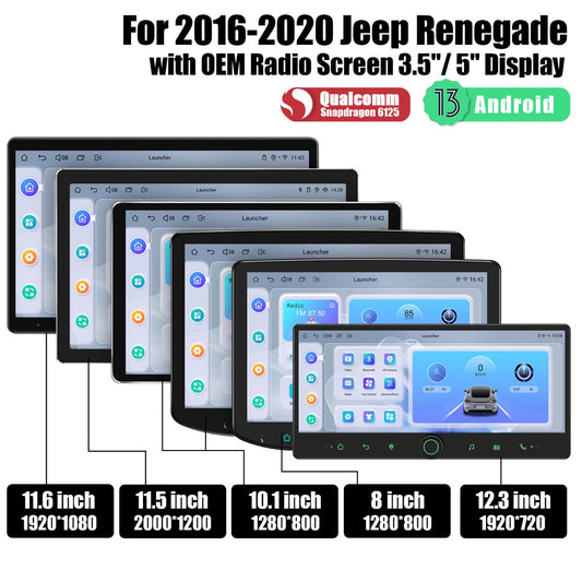 Jeep Renegade 2016-2020 12.3" Android Head Unit