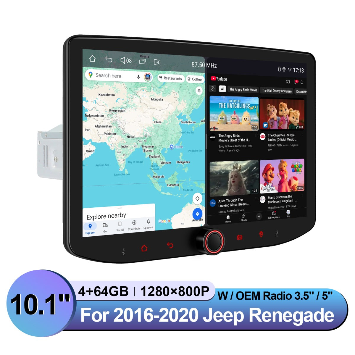 Jeep Renegade 2016-2020 12.3" Android Head Unit