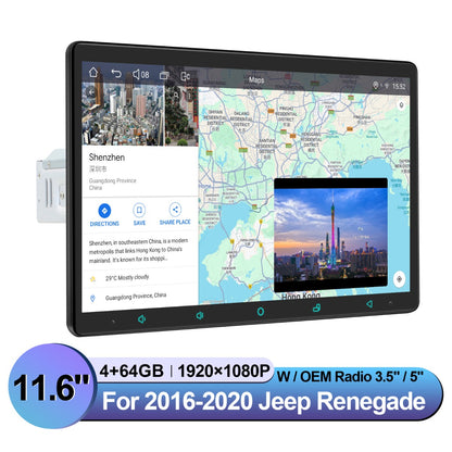 Jeep Renegade 2016-2020 12.3" Android Head Unit