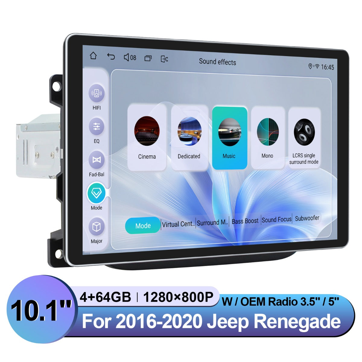 Jeep Renegade 2016-2020 12.3" Android Head Unit