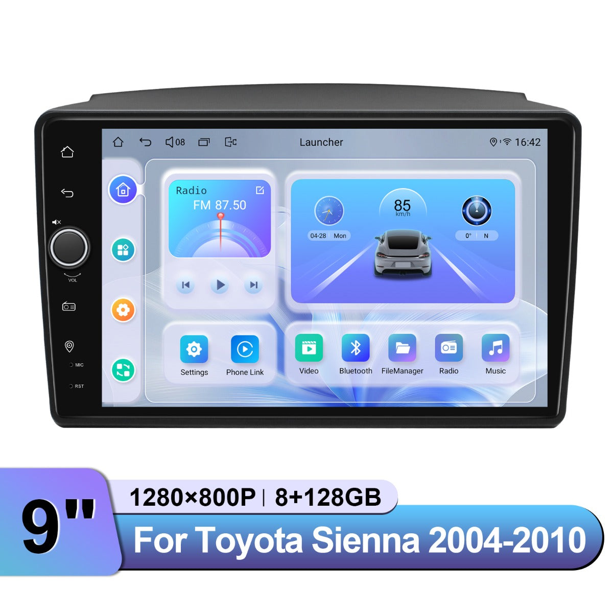Toyota Sienna 2004-2010 9" Android Head Unit