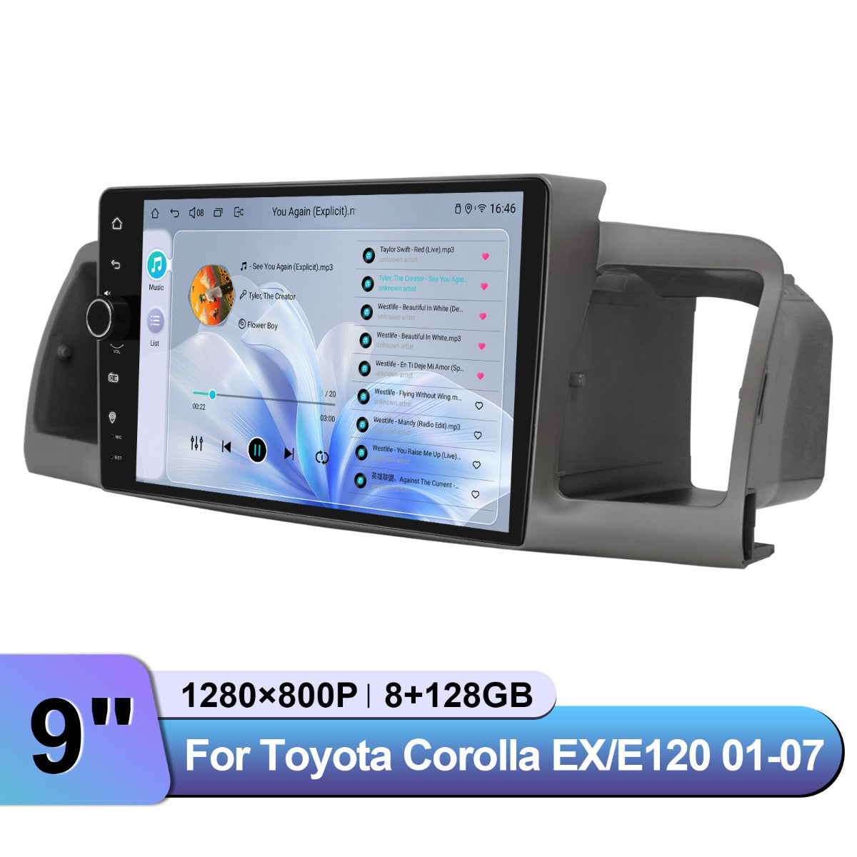 Toyota Corolla 2001-2007 9" Android Head Unit
