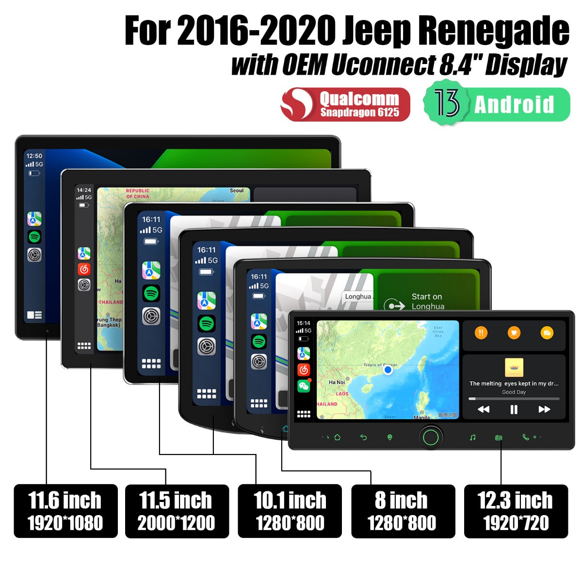 Jeep Renegade 2016-2020 7" Android Head Unit