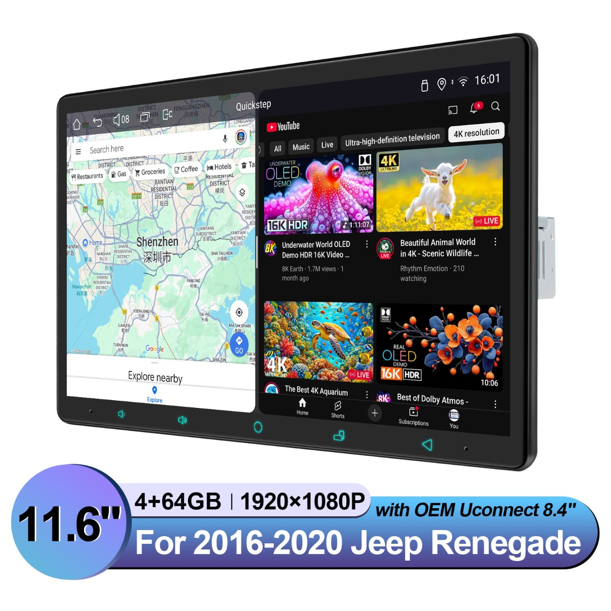 Jeep Renegade 2016-2020 7" Android Head Unit