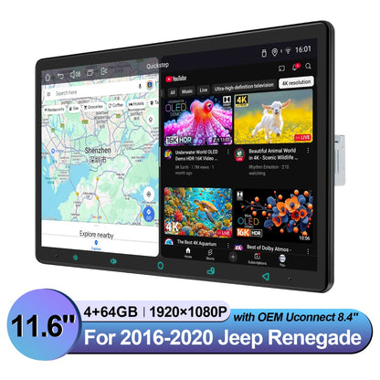 Jeep Renegade 2016-2020 7" Android Head Unit