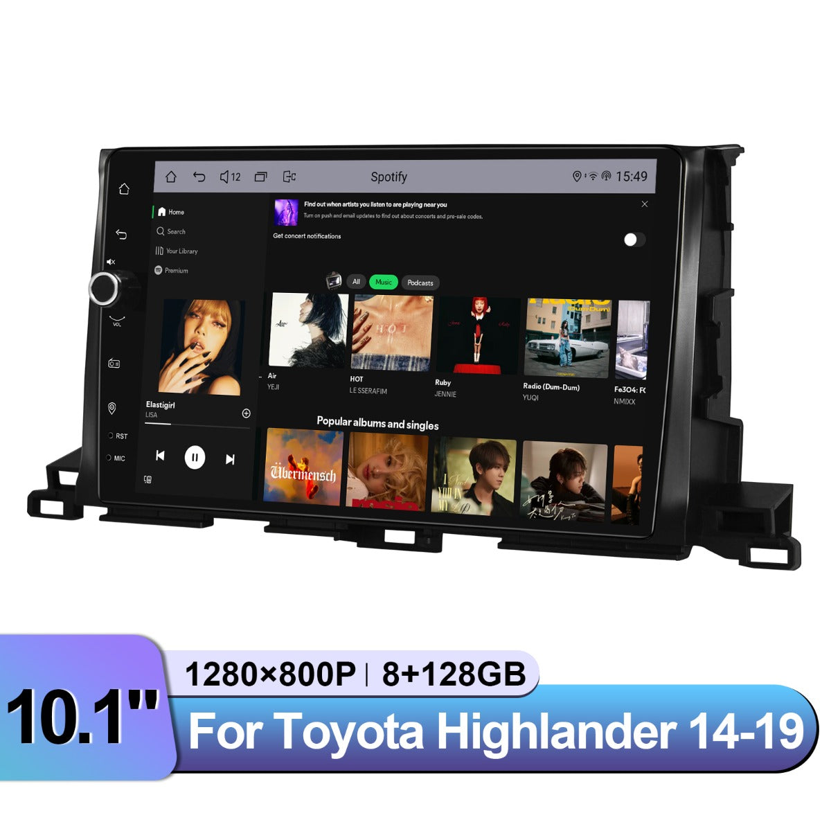 Toyota Highlander 2014-2019 7" Android Head Unit