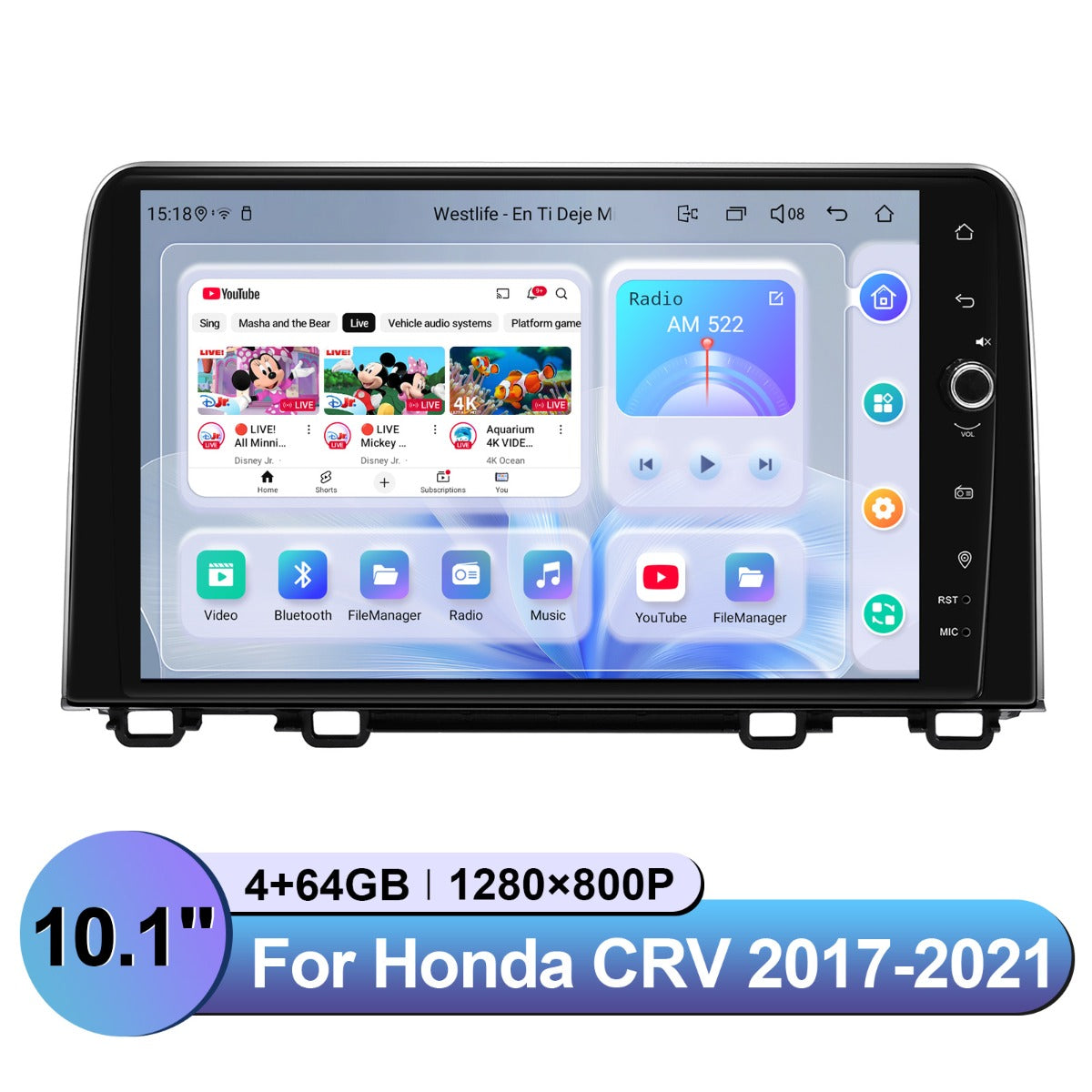 Honda CRV 2017-2021 10.1" Android Head Unit
