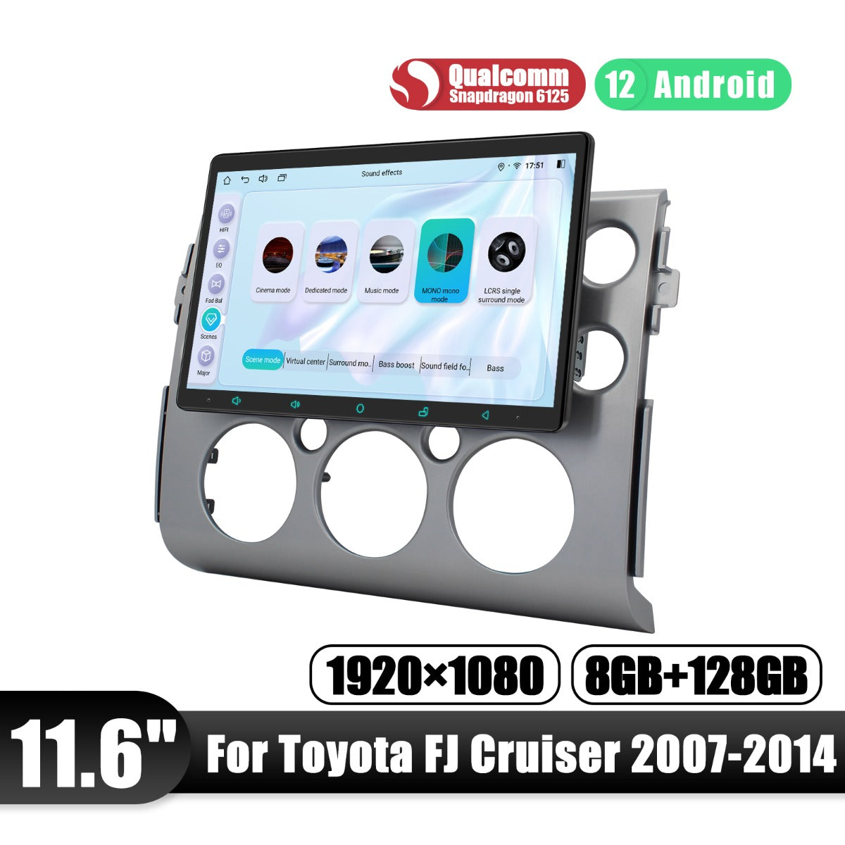 Toyota FJ Cruiser 2007-2014 11.6" Android Head Unit